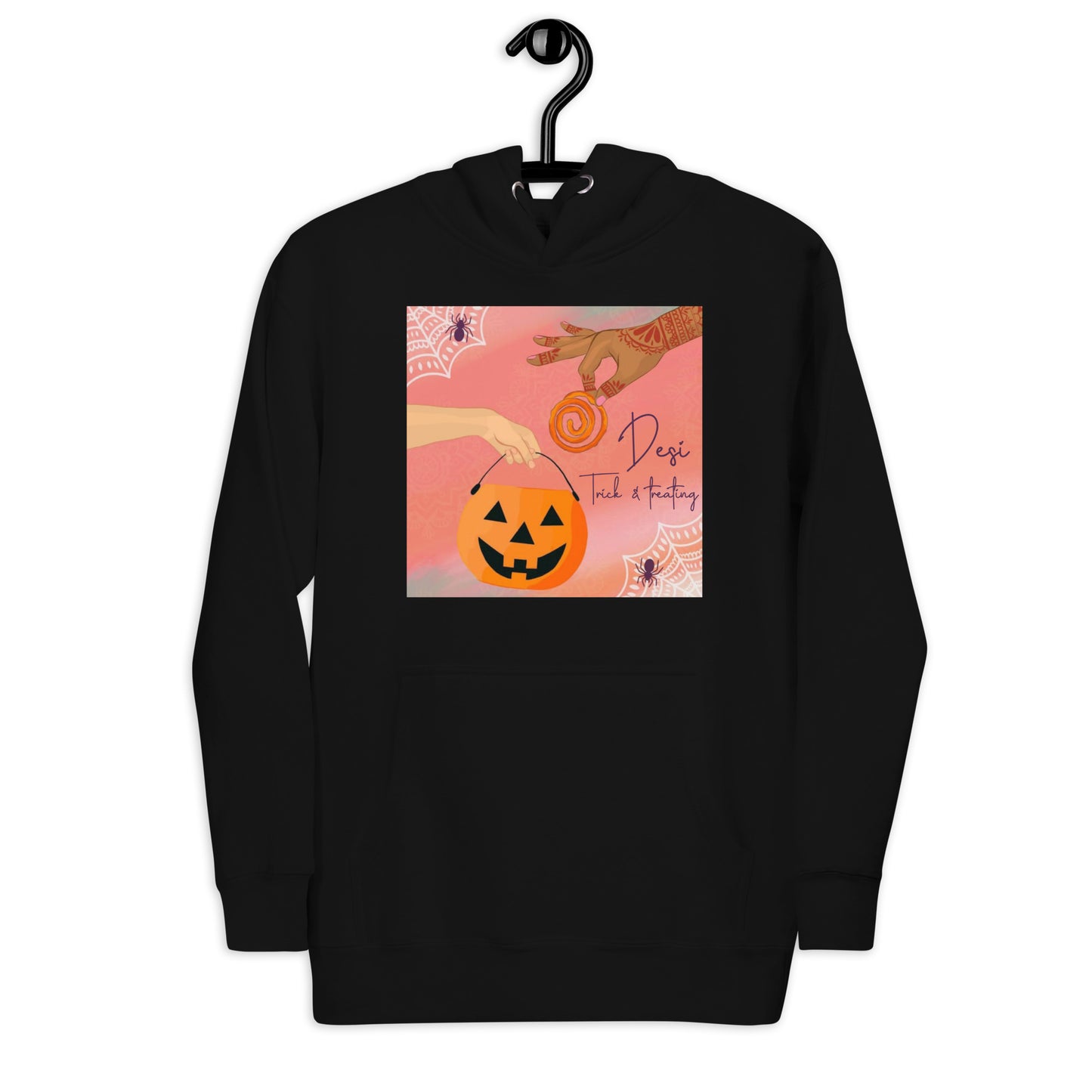 Desi Trick and treat Hoodie  Awaara Apparels Black S 