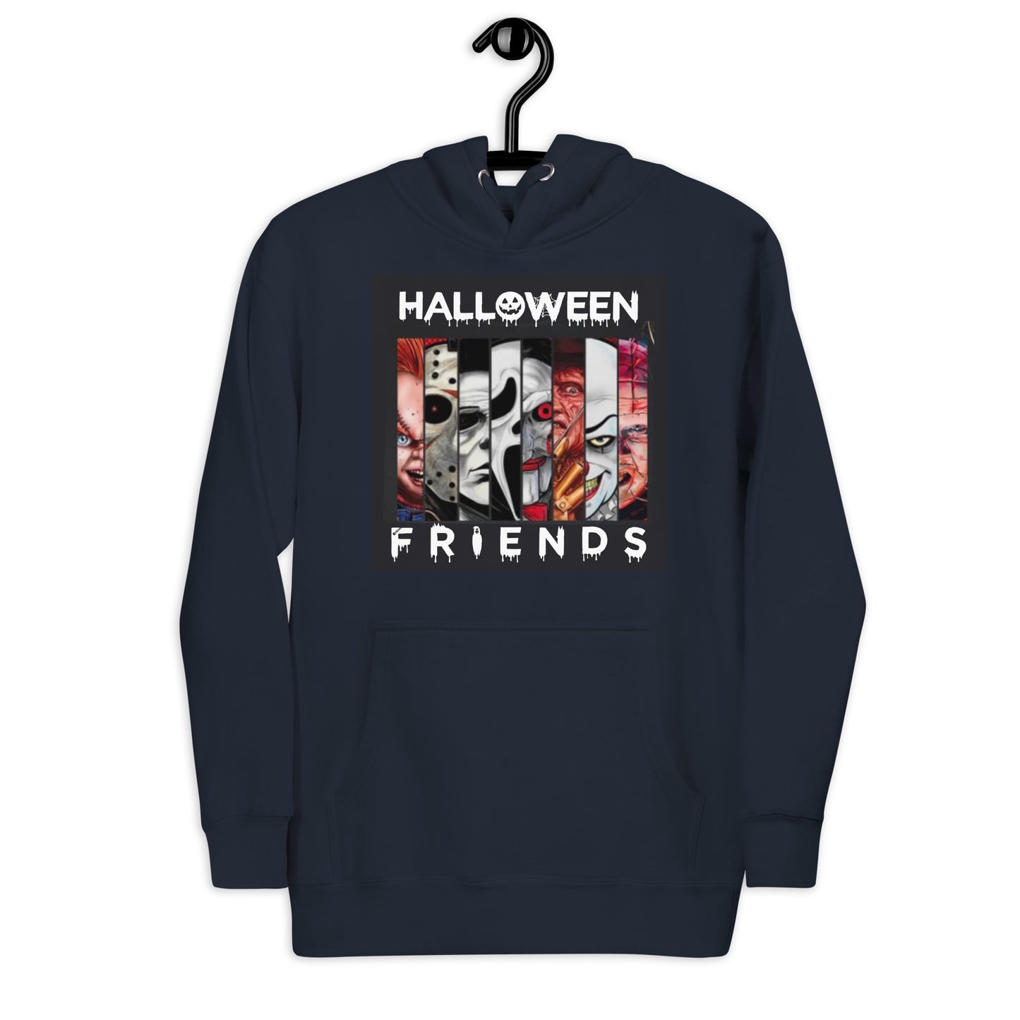 Halloween Friends Hoodie  Awaara Apparels Navy Blazer S 