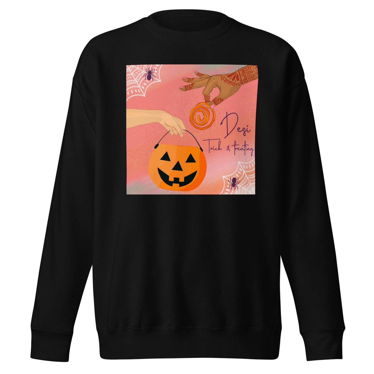 Desi Trick and treat Sweatshirt  Awaara Apparels Black S 