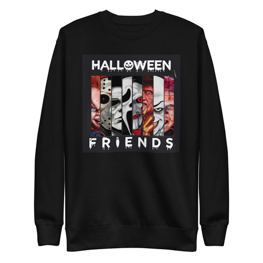 Halloween Friends Sweatshirt  Awaara Apparels Black S 