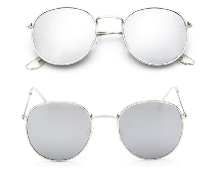 Women Retro Sunglasses Clothing Awaara Apparels Silver + Silver  