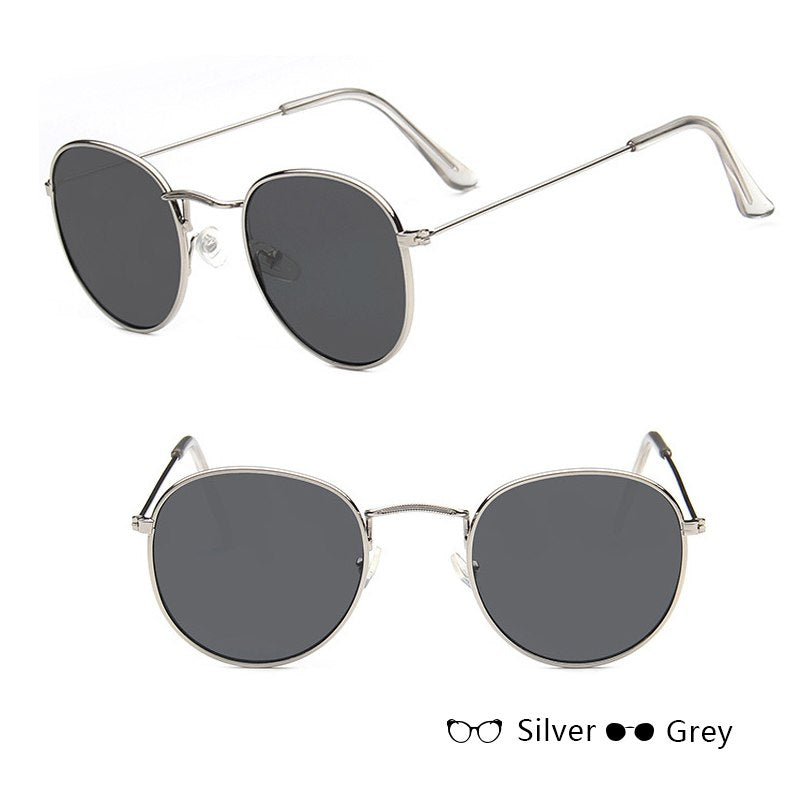 Women Retro Sunglasses Clothing Awaara Apparels Silver+gray  