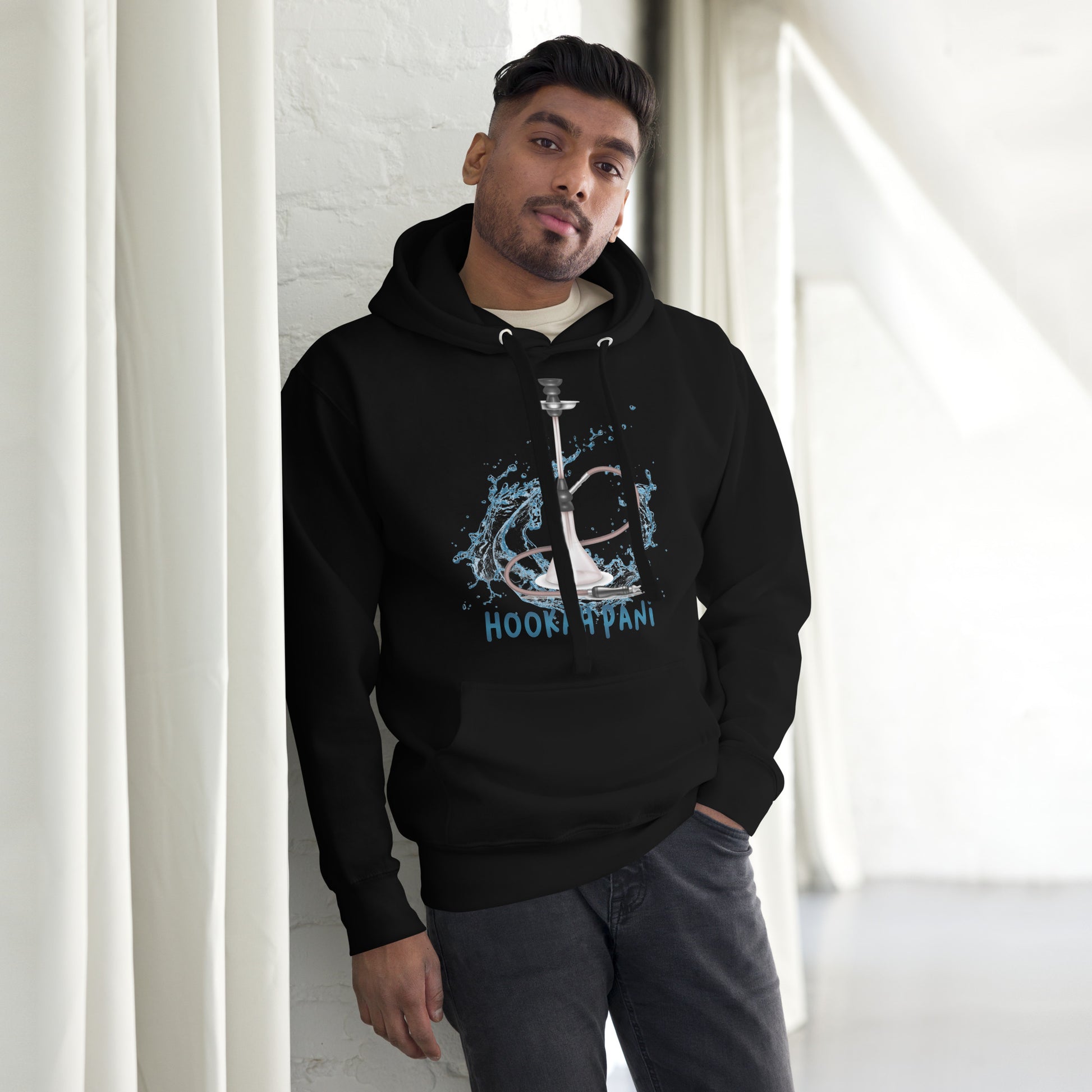 Hookah Pani Hoodie  Awaara Apparels Black S 