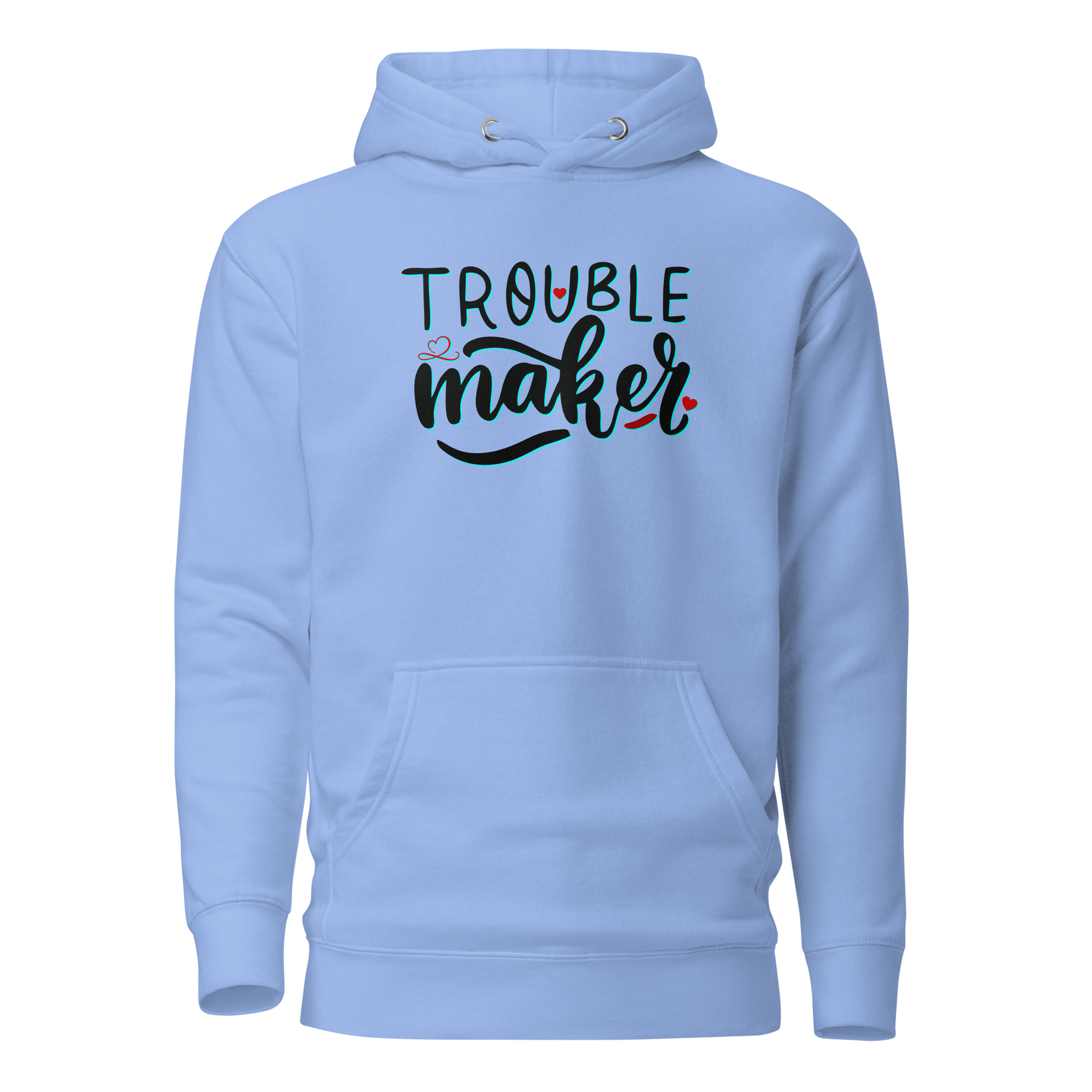 Trouble Maker Hoodie hoodies Awaara Apparels Carolina Blue S 