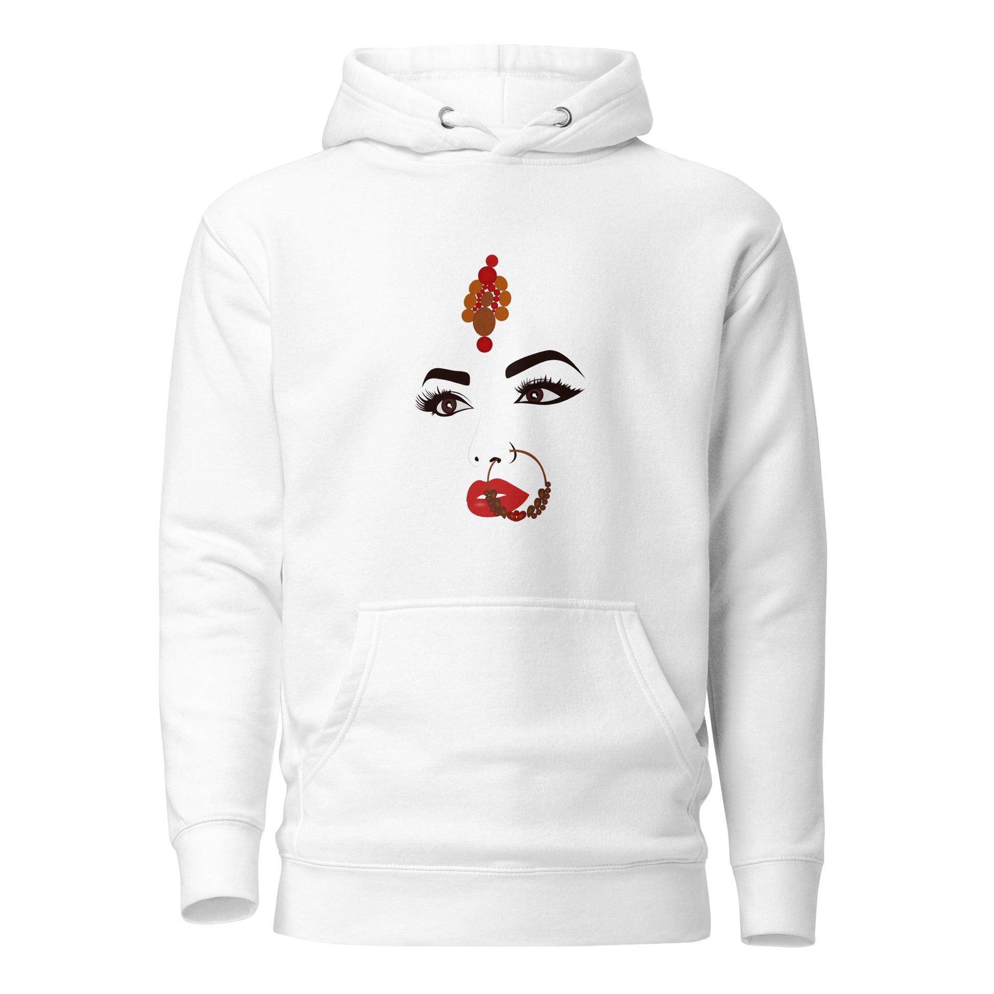 Classic Bride Hoodie hoodies Awaara Apparels White S 