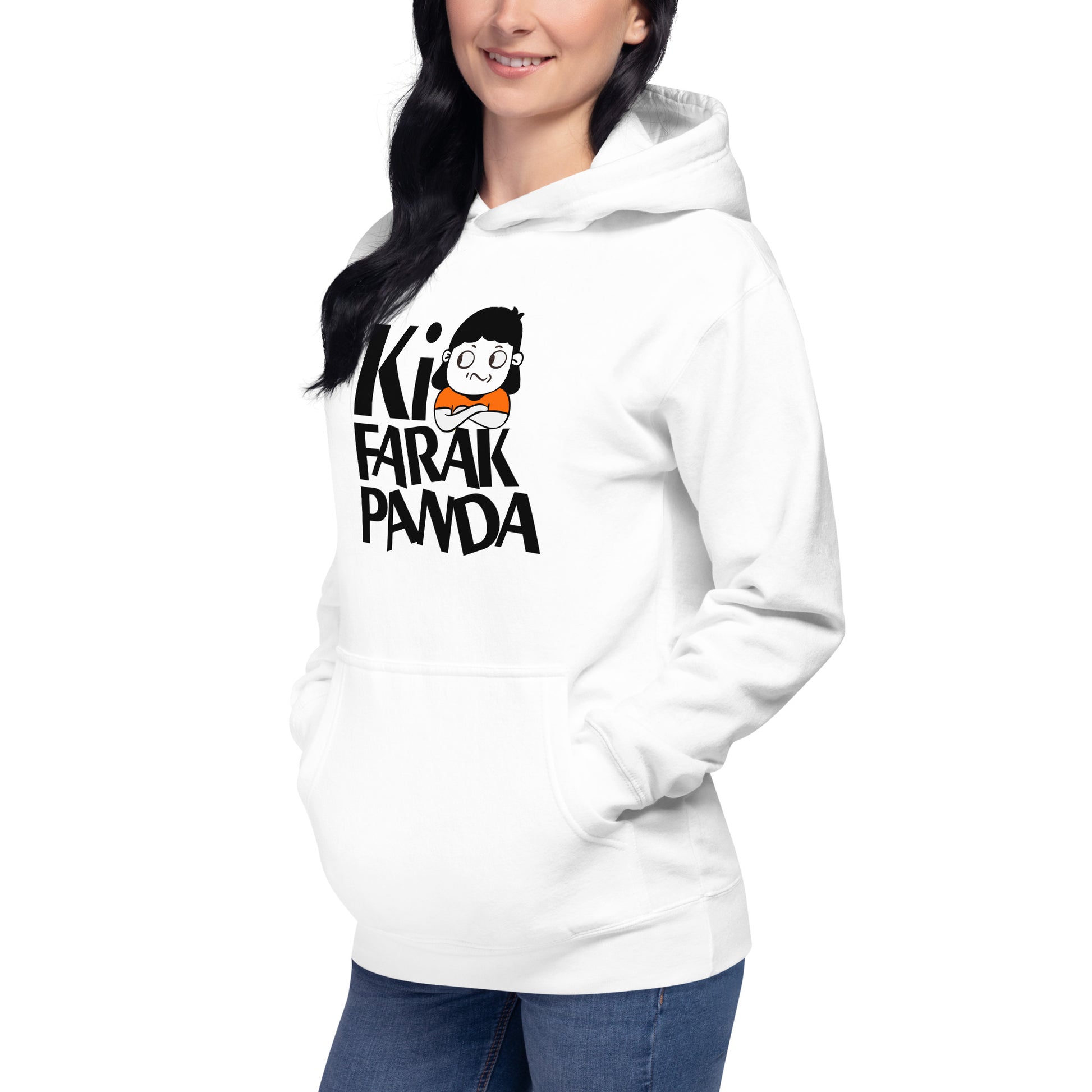 Ki Farak Panda Hoodie hoodies Awaara Apparels   