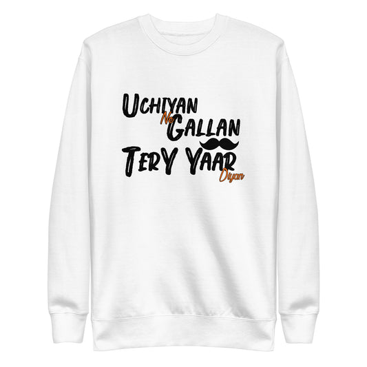 Uchiyan Gallan Sweatshirt  Awaara Apparels   