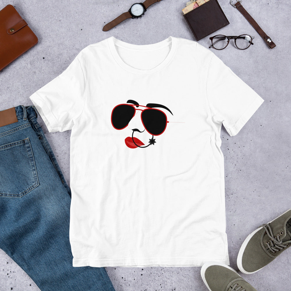 Vector Face T-Shirt unisex T-shirt Awaara Apparels White XS 